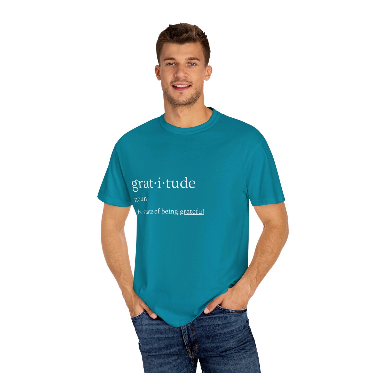 Gratitude Definition Unisex Garment-Dyed T-shirt