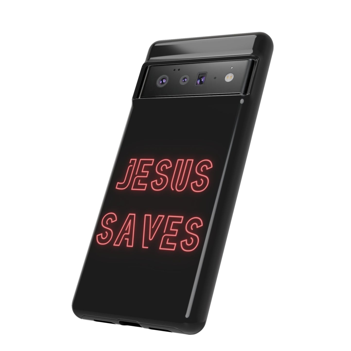 Jesus Saves Neon Signage Tough Cases Iphone Samsung Google