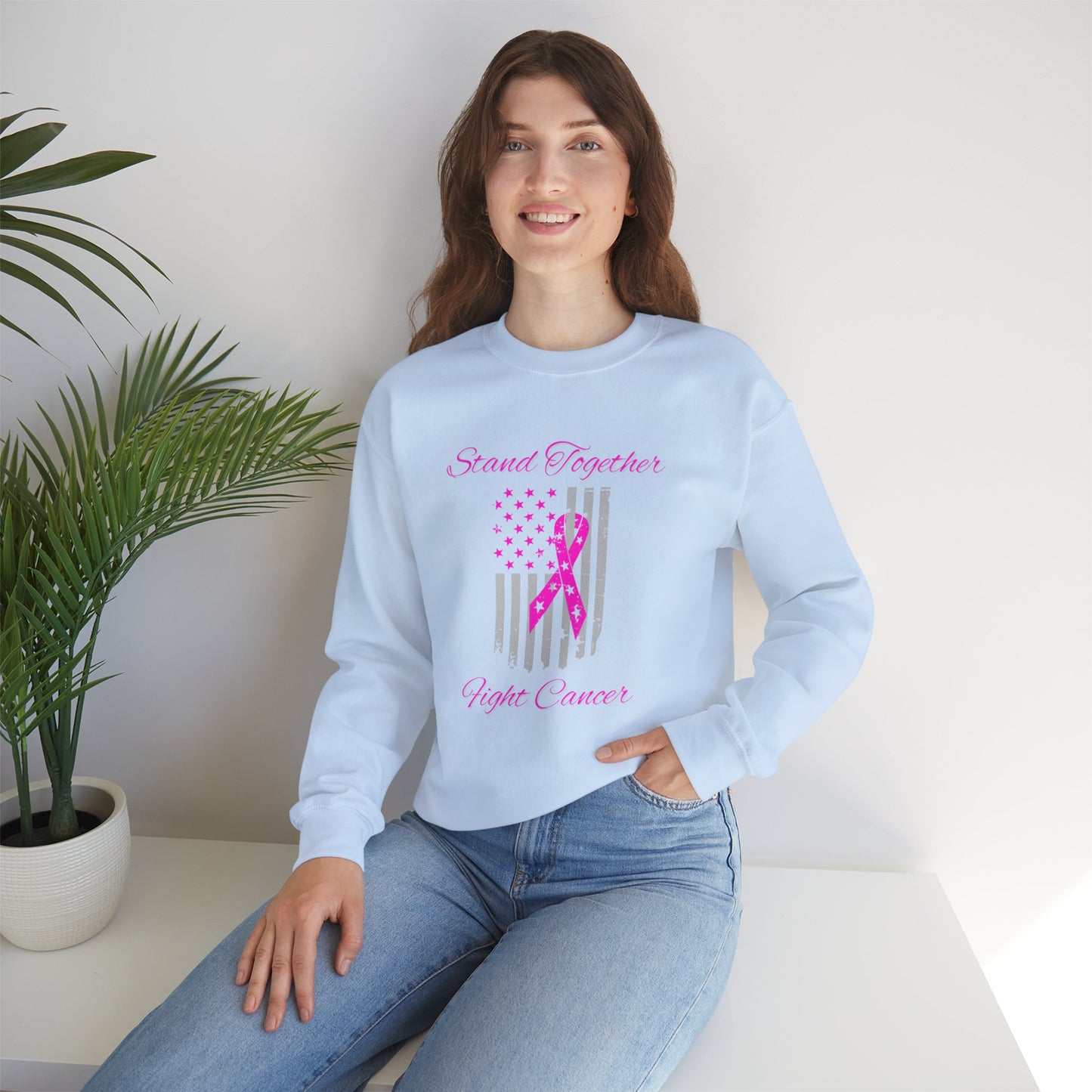 Stand Together Fight Breast Cancer Unisex Heavy Blend™ Crewneck Sweatshirt