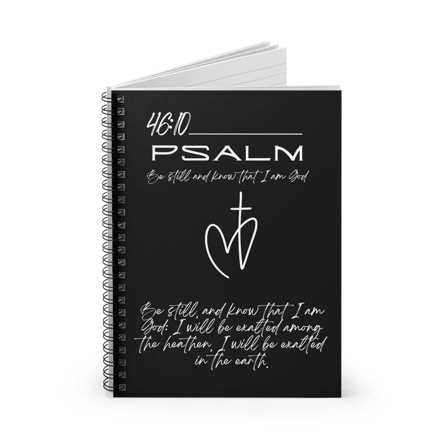 Psalm 46:10 Spiral Notebook - Ruled Line