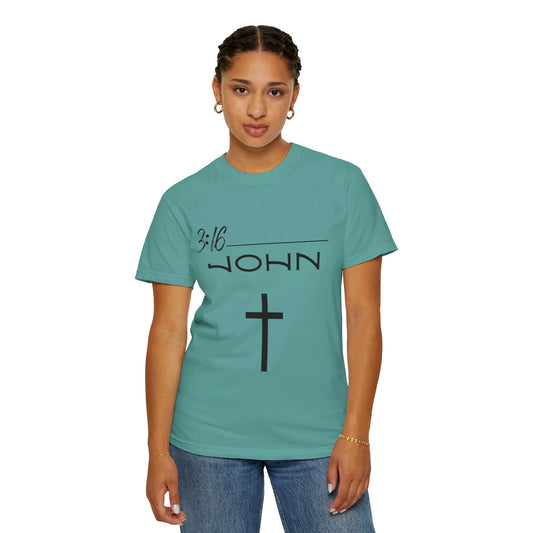 John 3:16 Unisex Garment-Dyed T-shirt