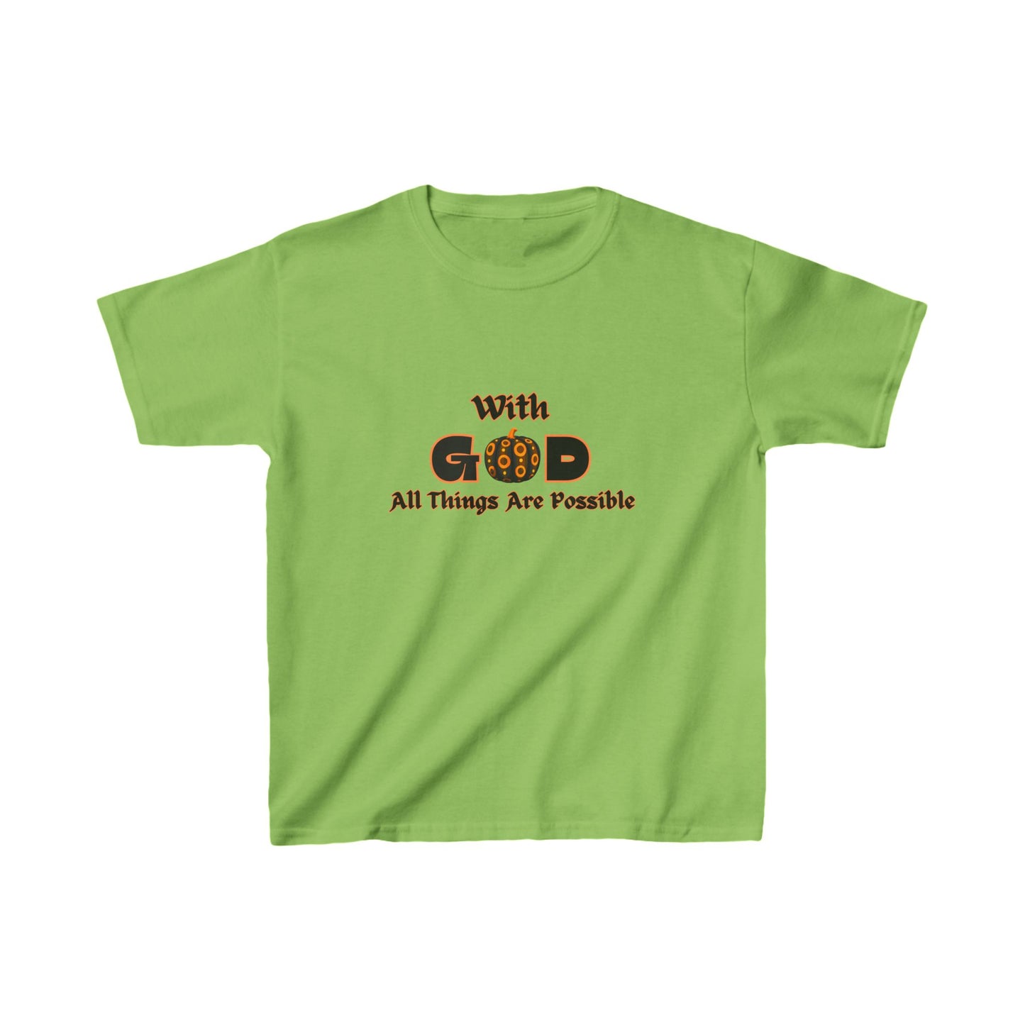 With God All Things Are Possible Kids Heavy Cotton™ Tee