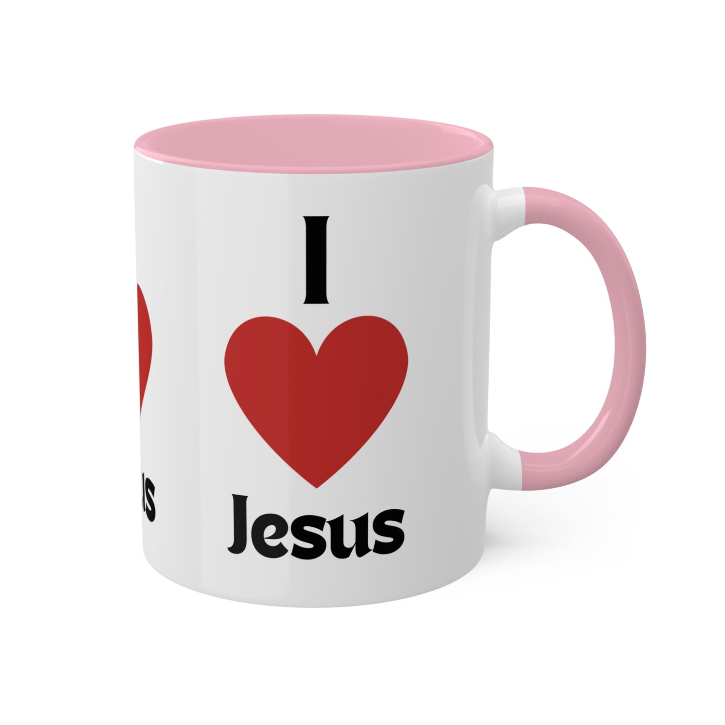 I love Jesus Colorful Mugs, 11oz