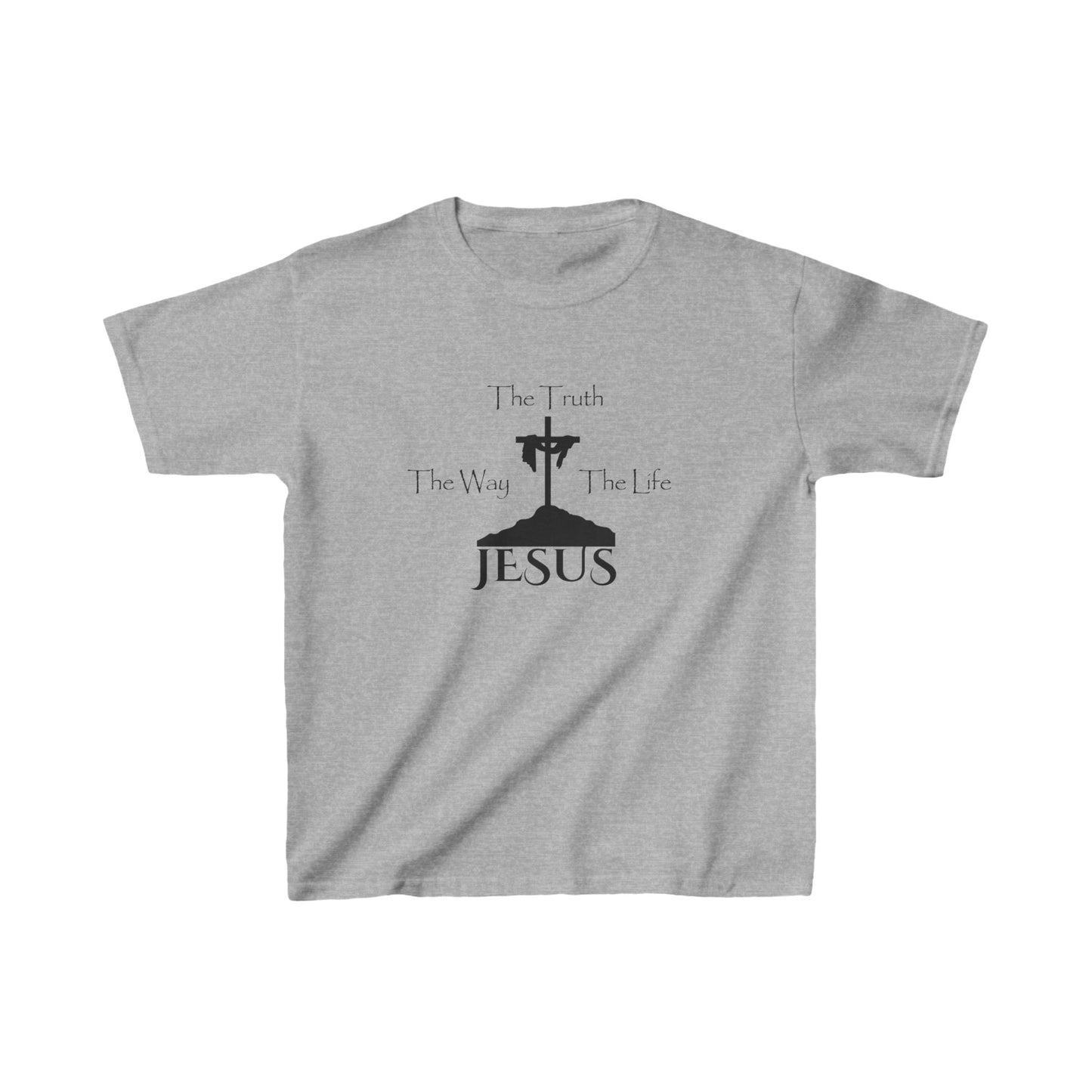 Jesus The Way The Truth The Life Kids Heavy Cotton™ Tee