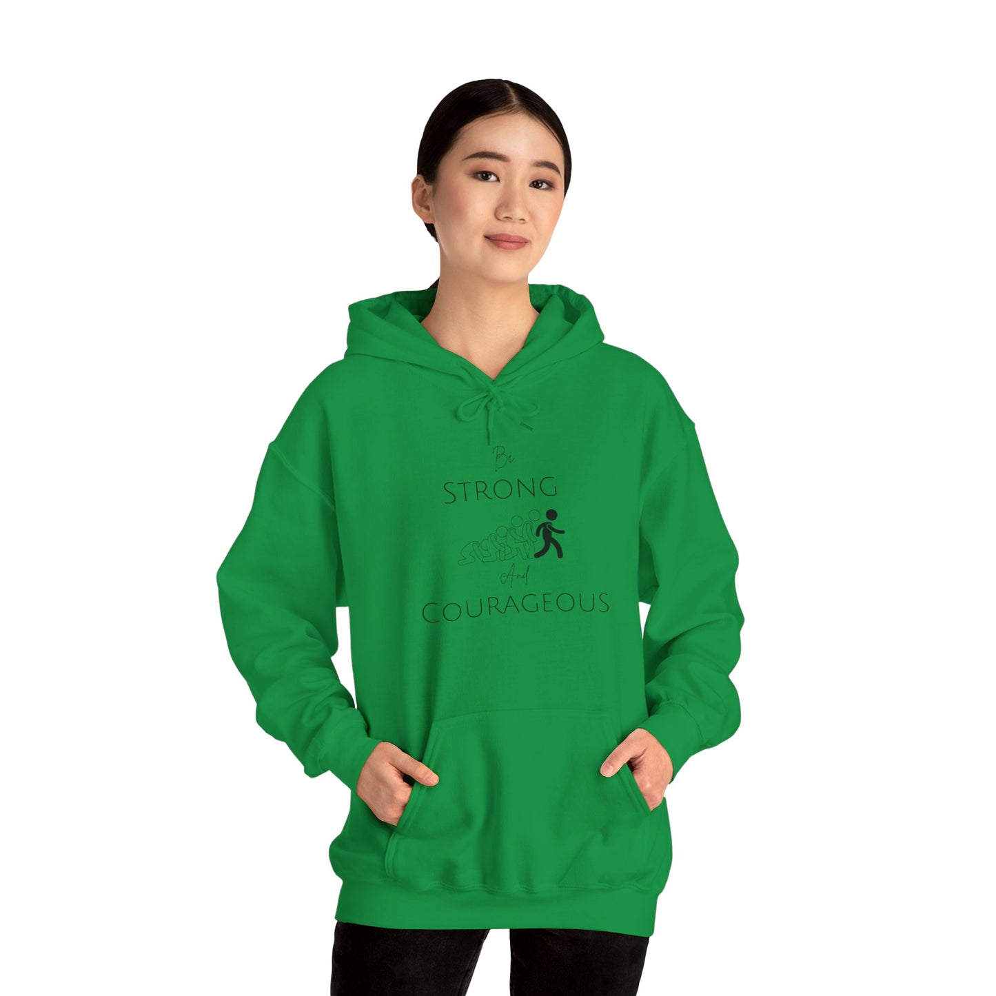 Be Strong And Courageous Unisex Heavy Blend™ Hooded Sweatshirt