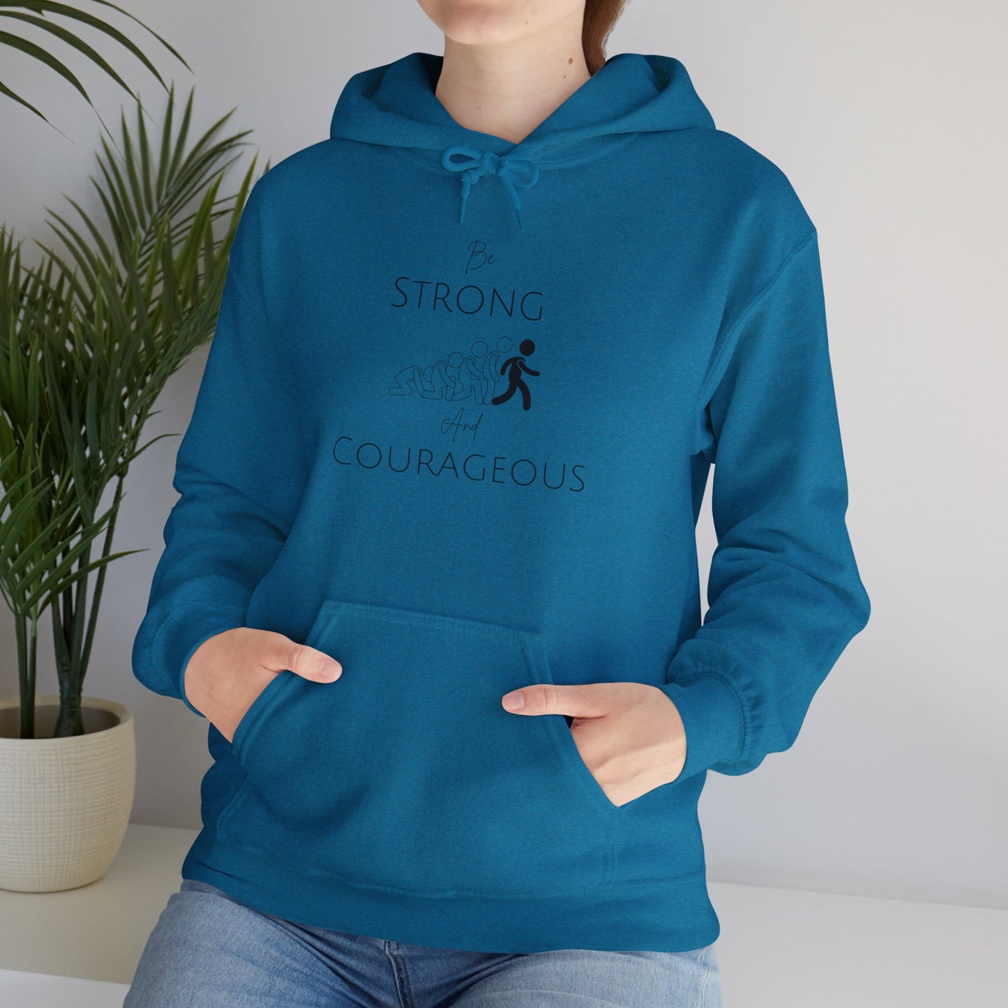 Be Strong And Courageous Unisex Heavy Blend™ Hooded Sweatshirt