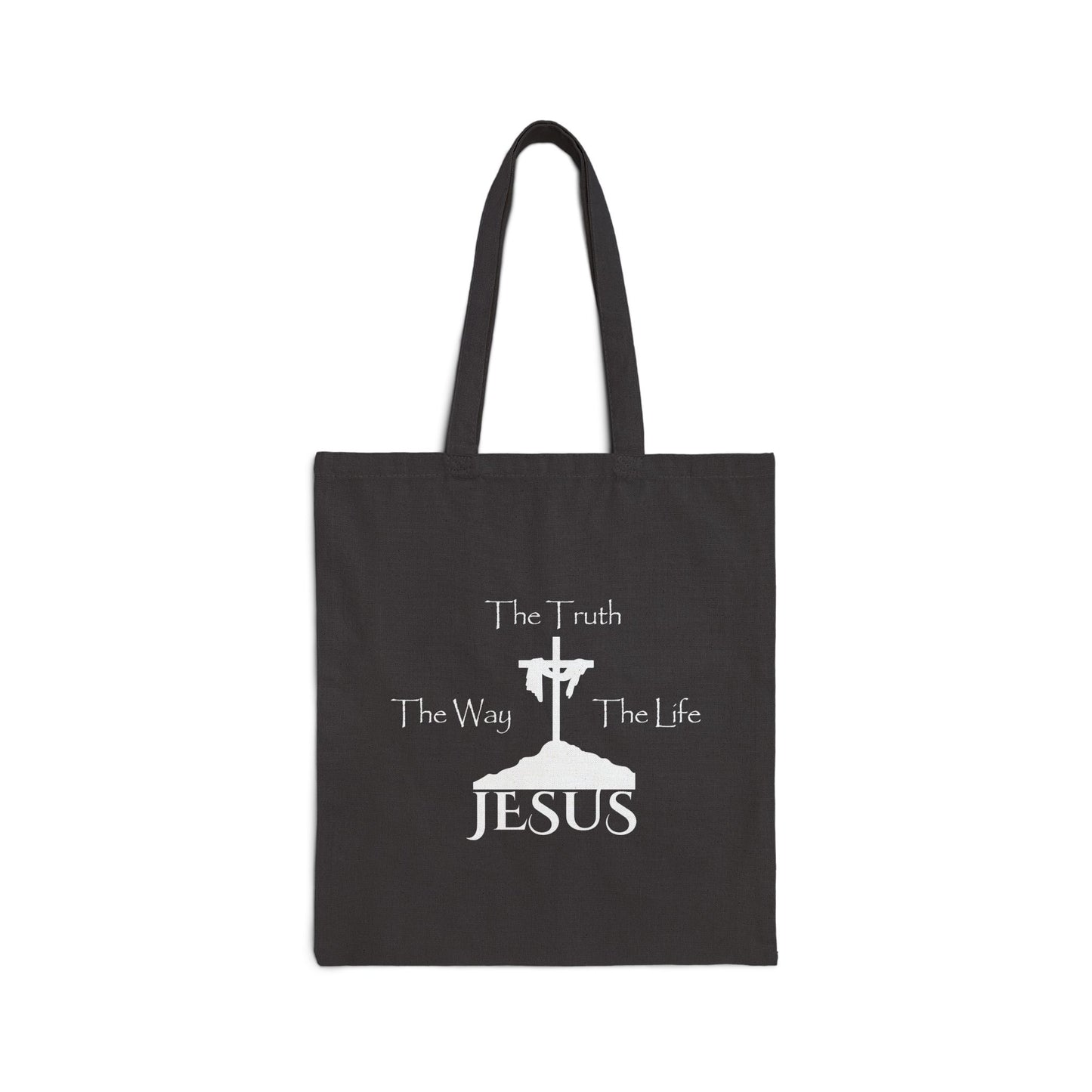 Jesus The Way The Truth The Life Cotton Canvas Tote Bag