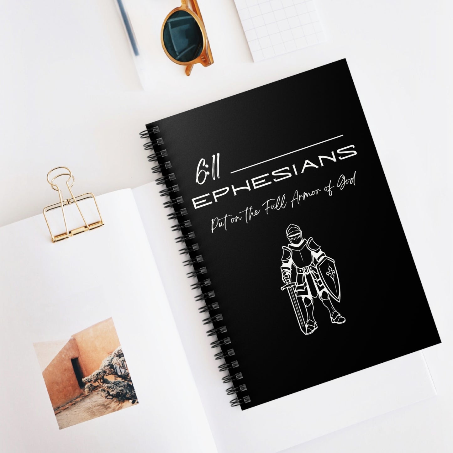 Ephesians 6:11 Armor Spiral Notebook - Ruled Line