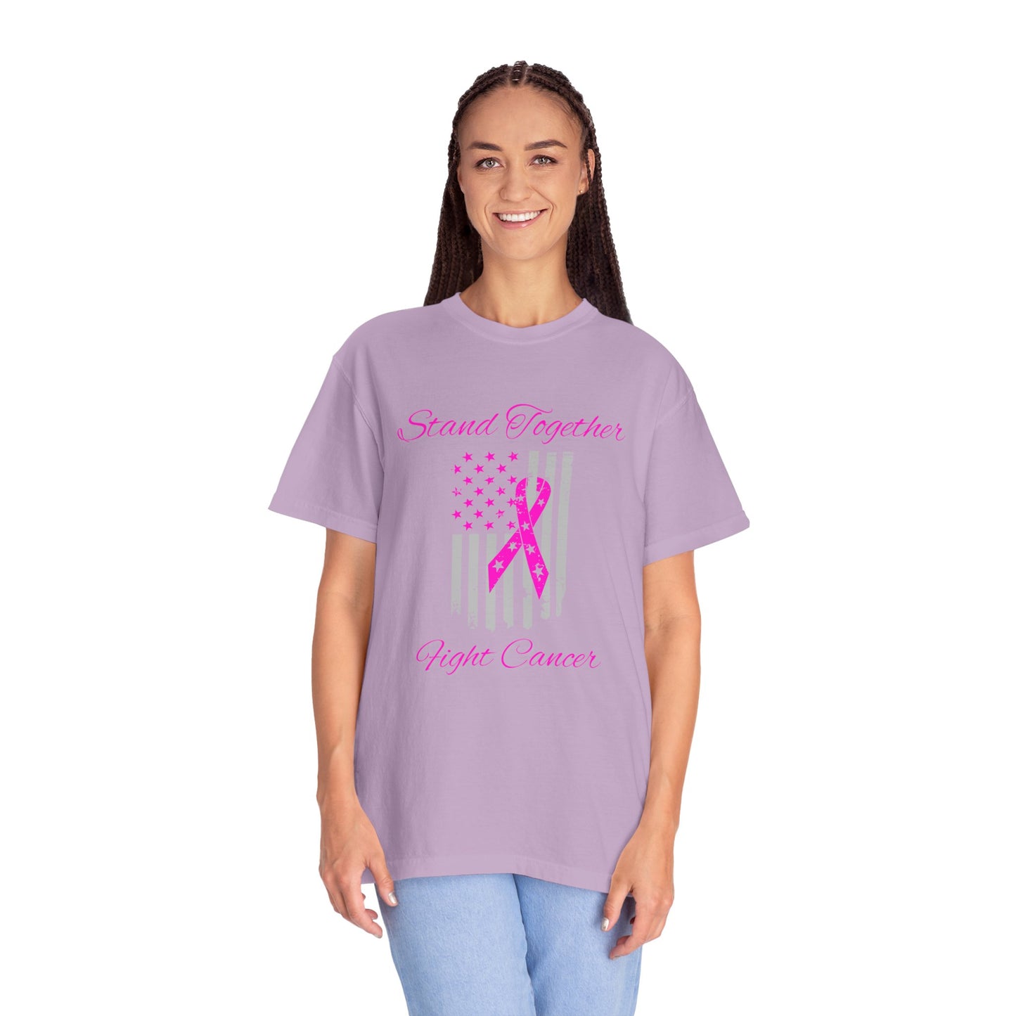 Stand Together Fight Breast Cancer Unisex Garment-Dyed T-shirt