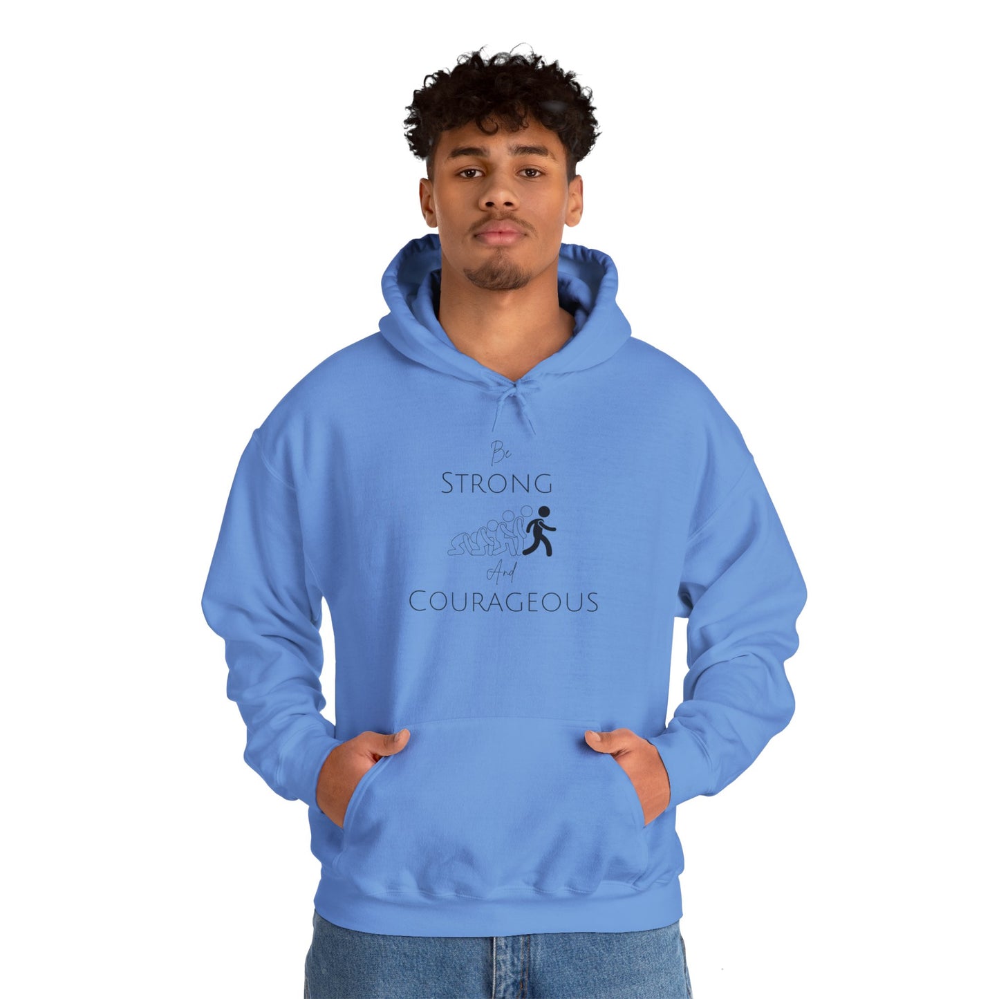 Be Strong And Courageous Unisex Heavy Blend™ Hooded Sweatshirt