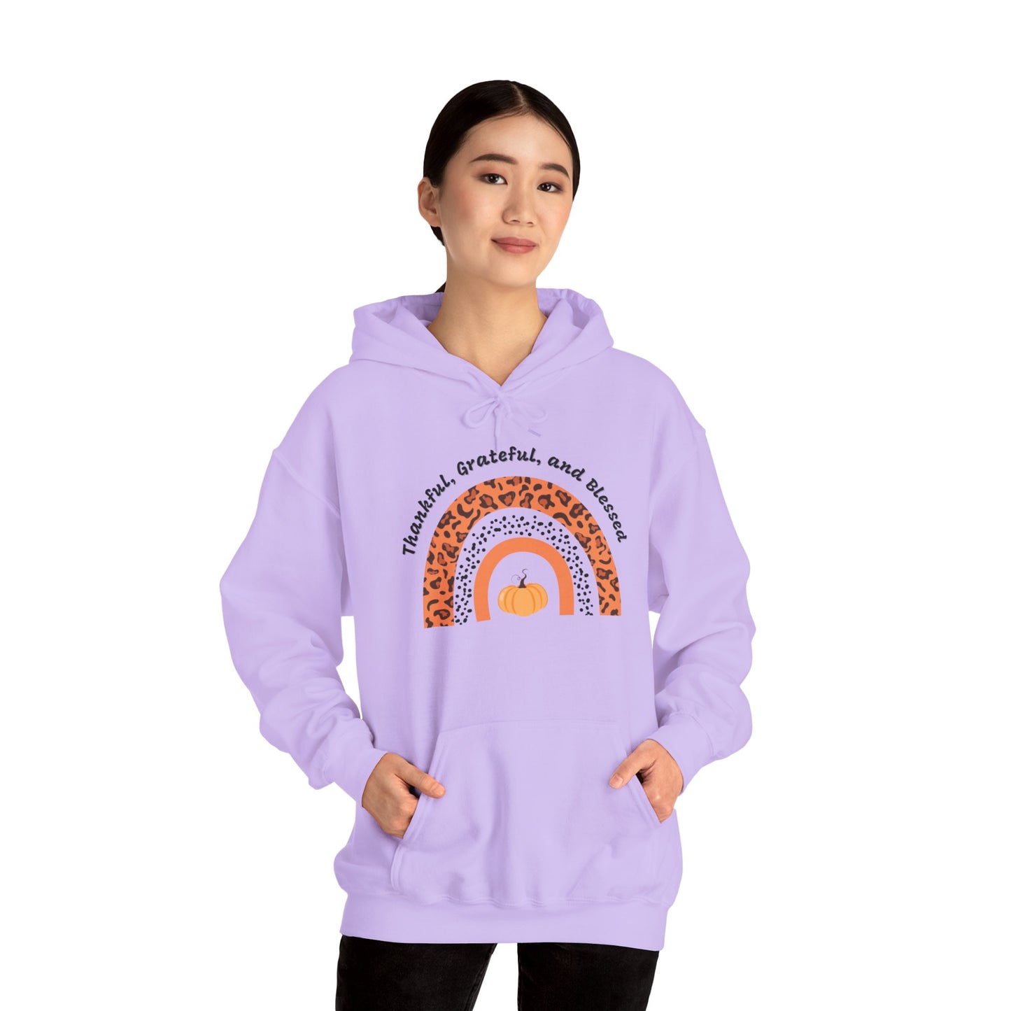 Thankful Grateful Blessed Unisex Heavy Blend™ Hooded Sweatshirt