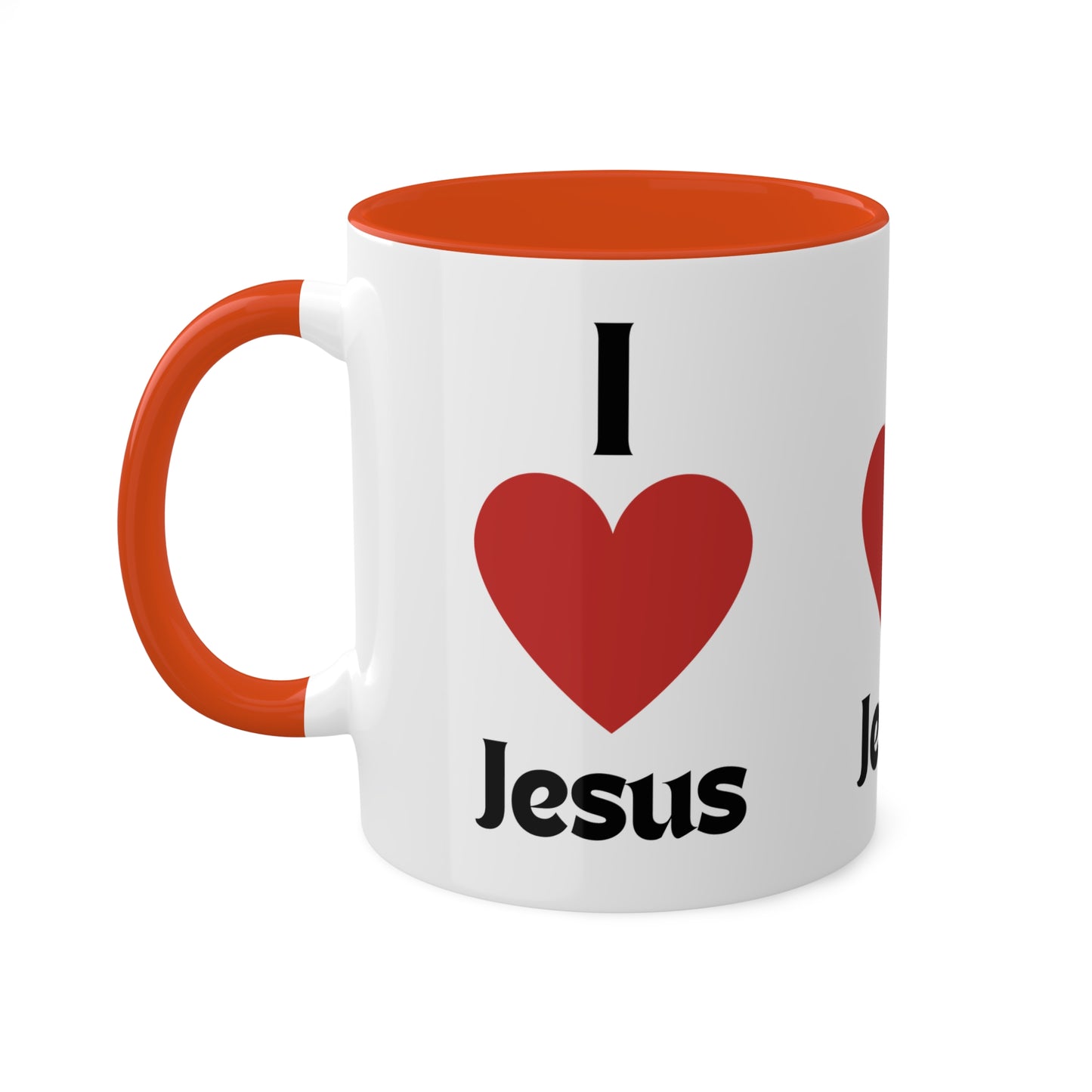 I love Jesus Colorful Mugs, 11oz