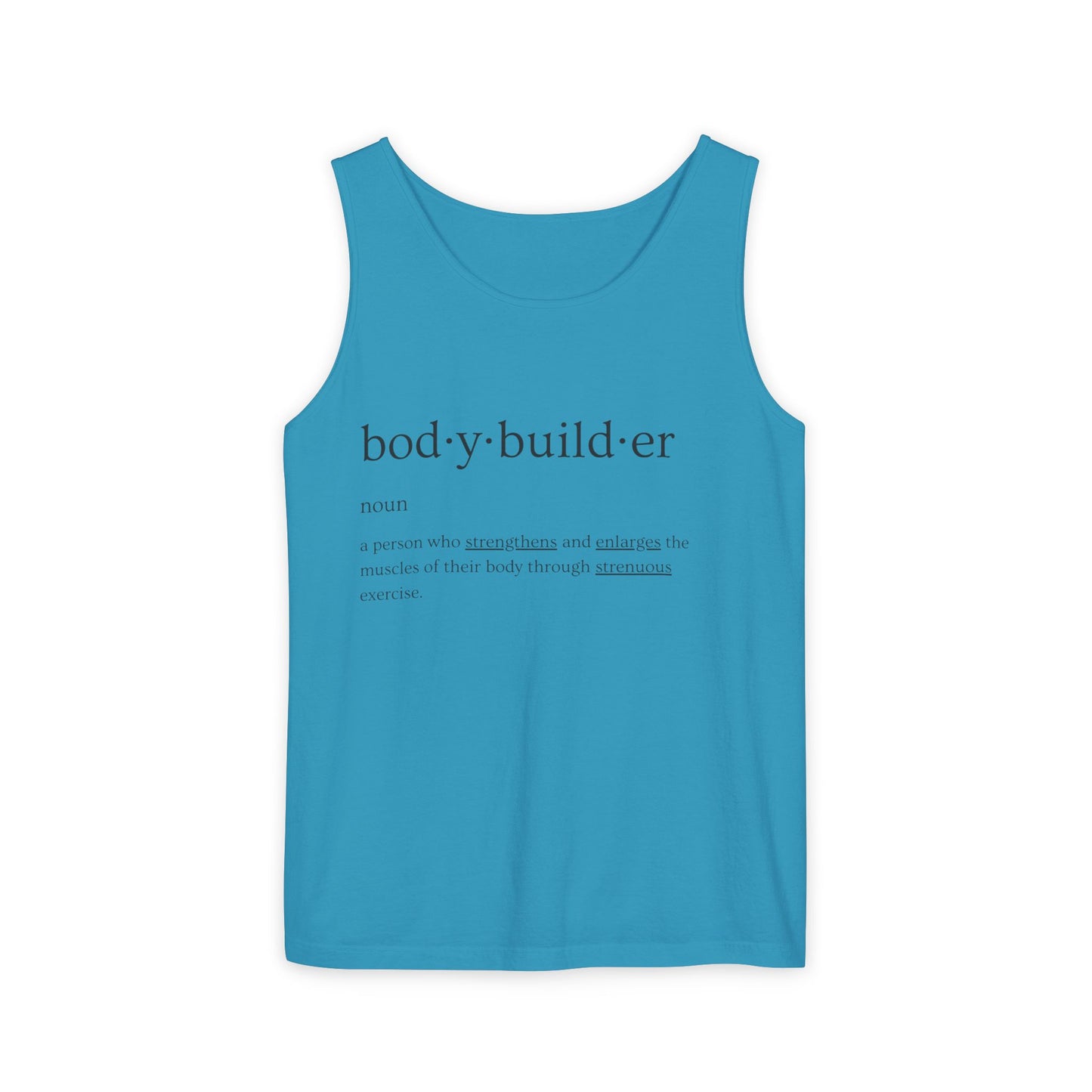 Bodybuilder Definition Unisex Garment-Dyed Tank Top