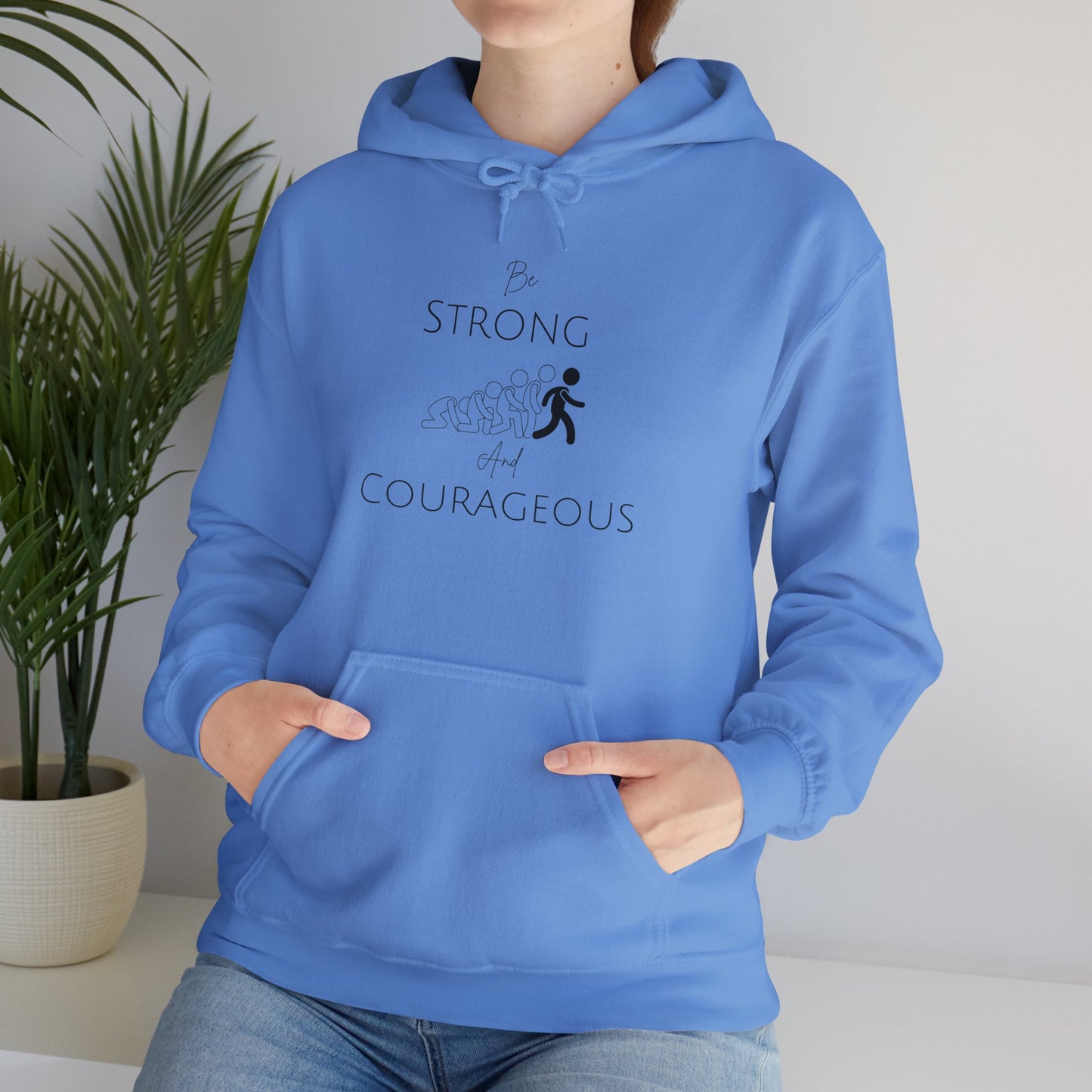 Be Strong And Courageous Unisex Heavy Blend™ Hooded Sweatshirt