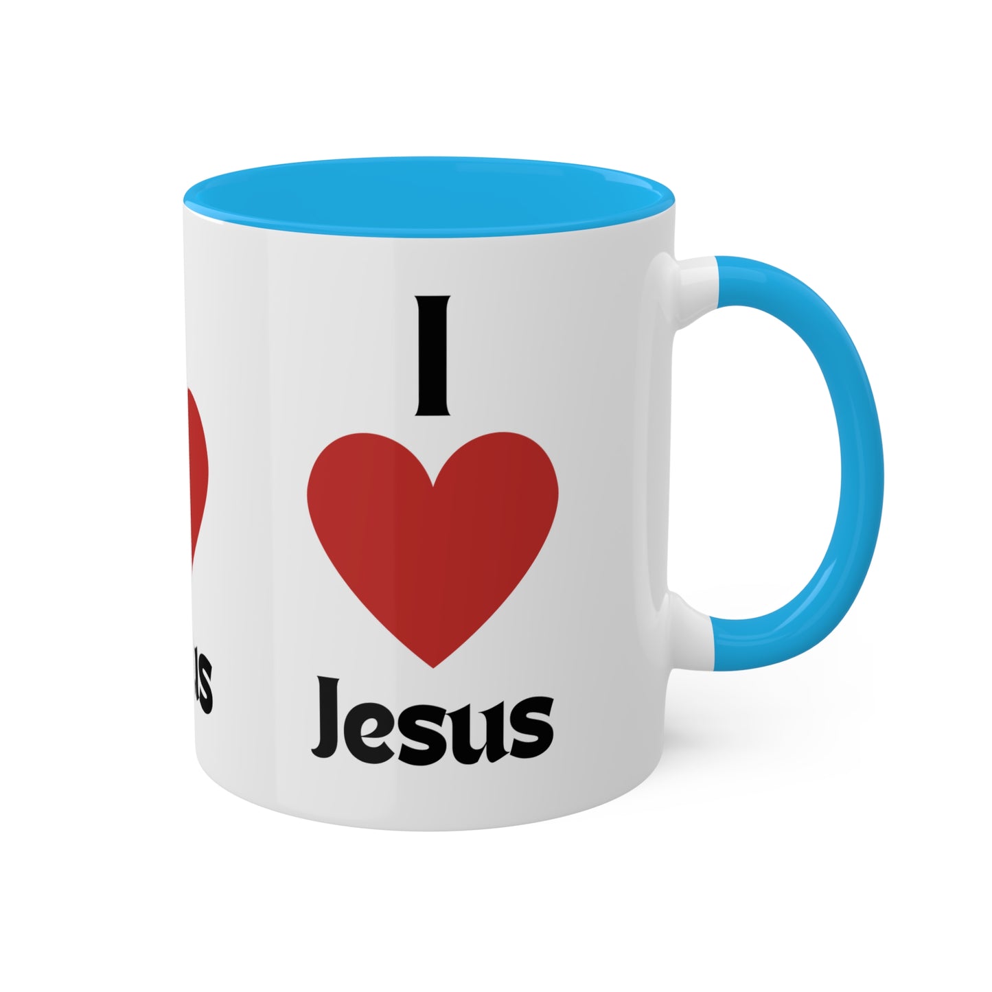 I love Jesus Colorful Mugs, 11oz