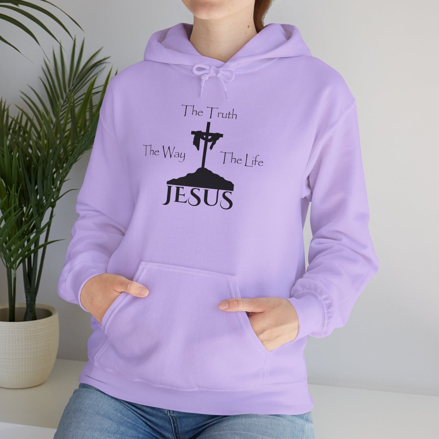 Jesus The Way The Truth The Life Unisex Heavy Blend™ Hooded Sweatshirt