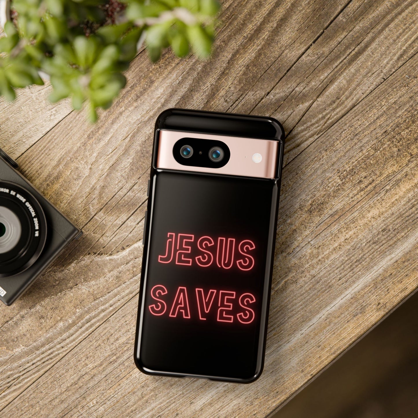 Jesus Saves Neon Signage Tough Cases Iphone Samsung Google