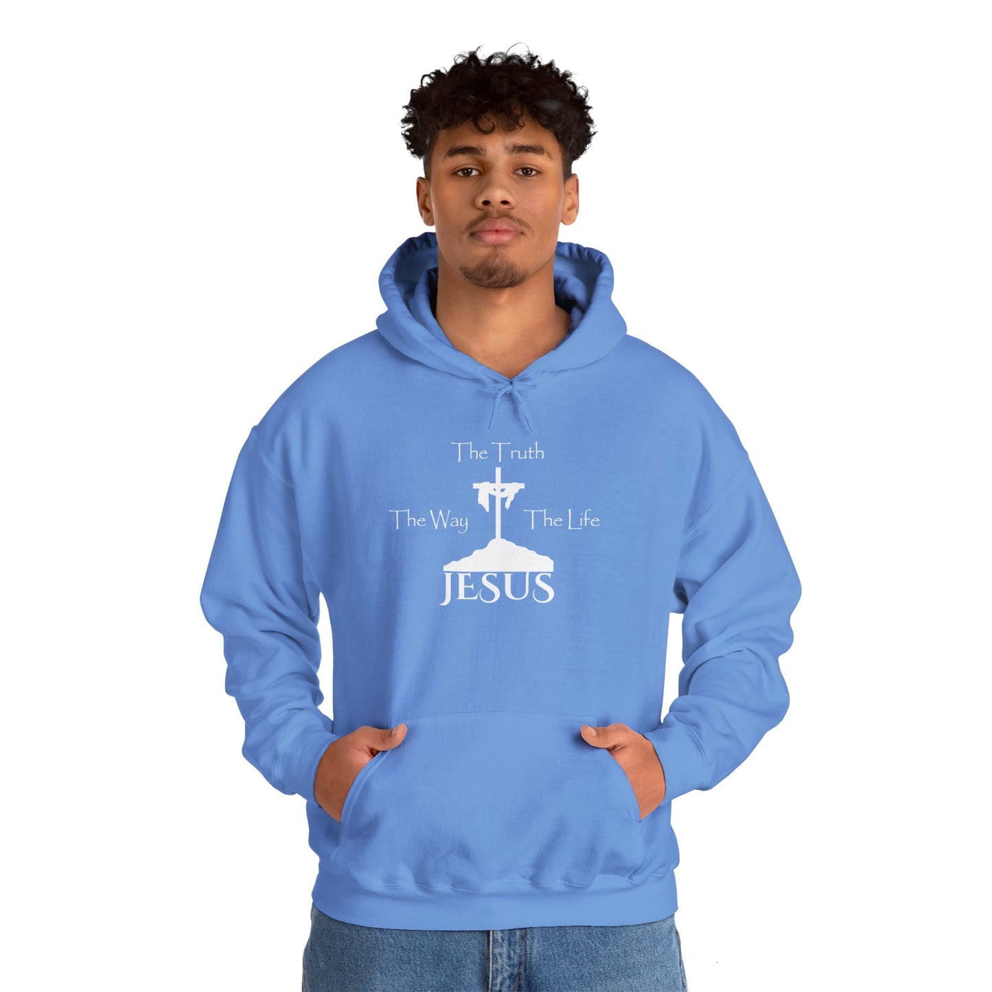 Jesus The Way The Truth The Life Unisex Heavy Blend™ Hooded Sweatshirt