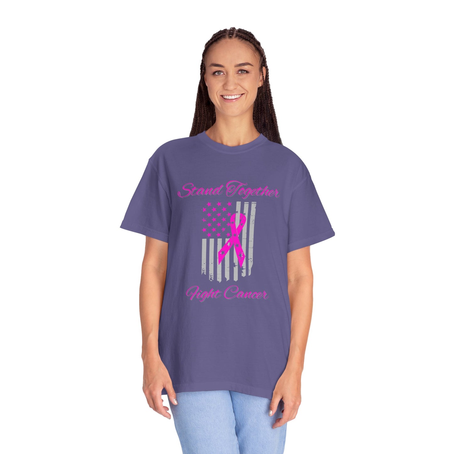 Stand Together Fight Breast Cancer Unisex Garment-Dyed T-shirt