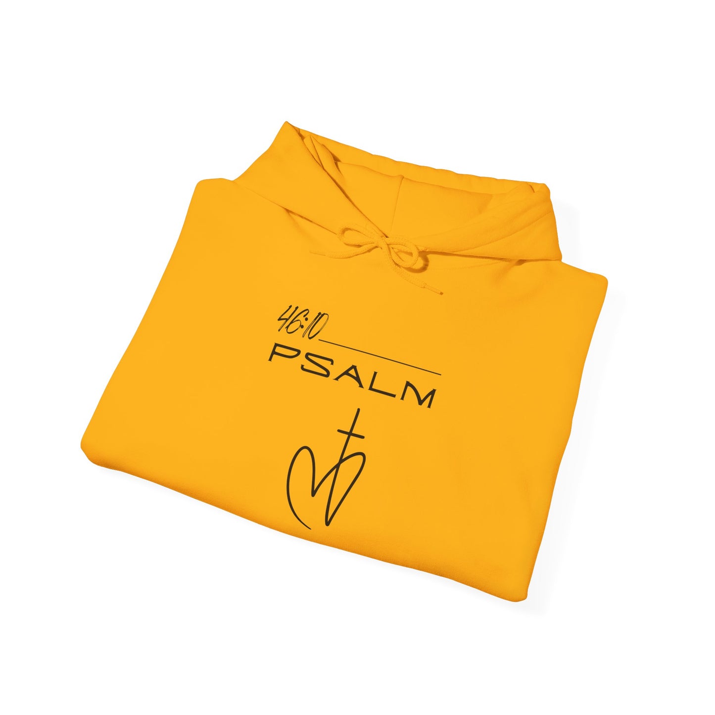 Psalm 46:10 w/ Full Scripture on Back Unisex Heavy Blend™ Hooded Sweatshirt