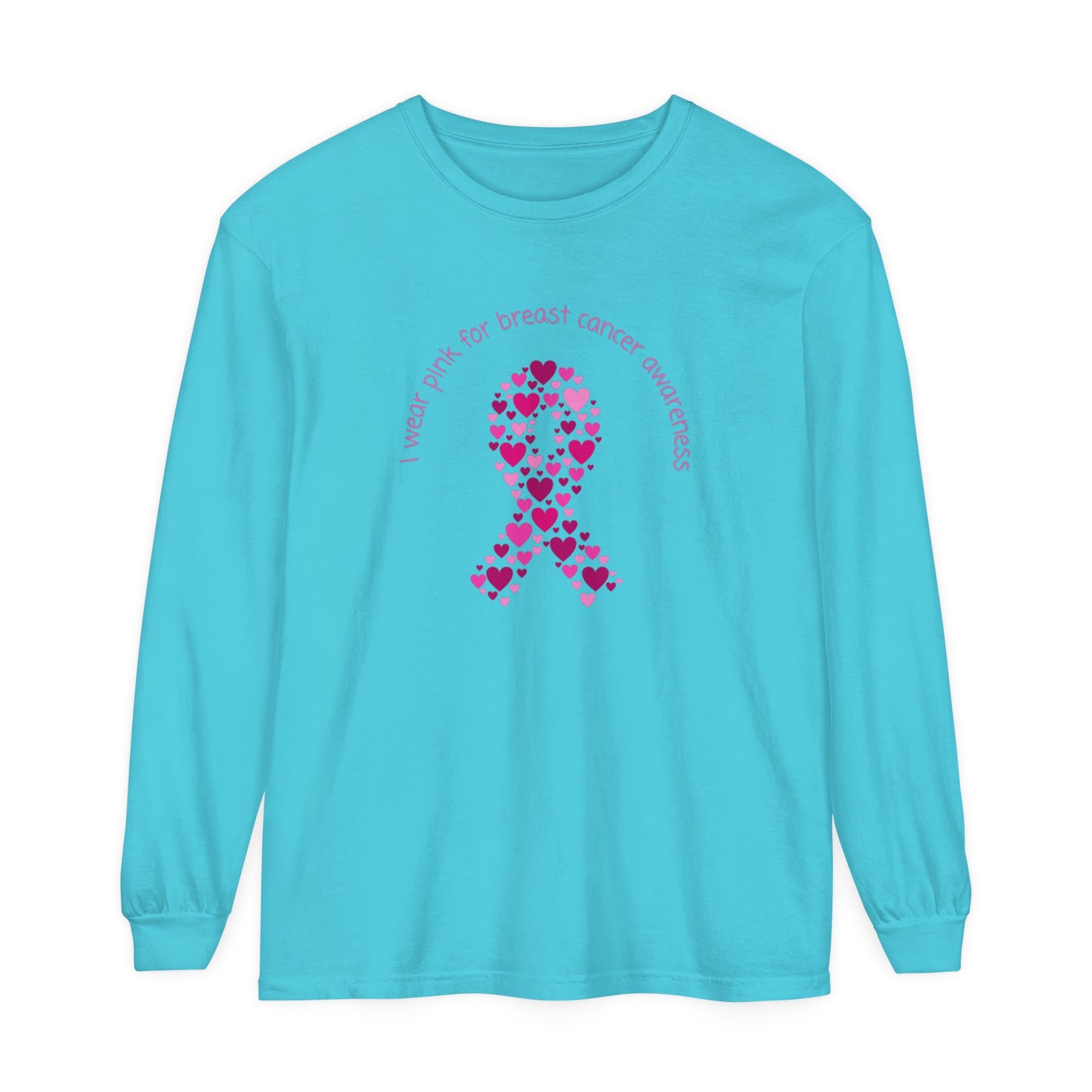 Breast Cancer Awareness Unisex Garment-dyed Long Sleeve T-Shirt