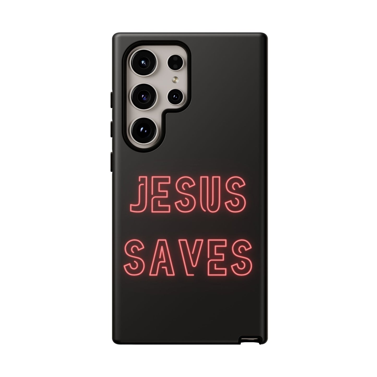 Jesus Saves Neon Signage Tough Cases Iphone Samsung Google