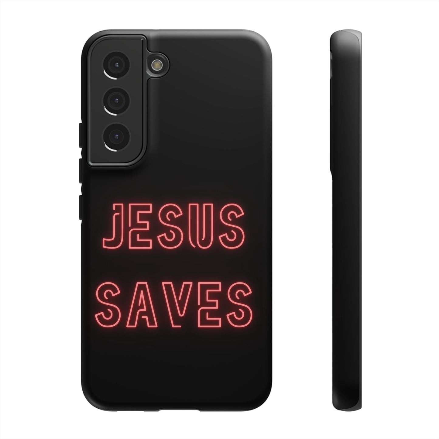 Jesus Saves Neon Signage Tough Cases Iphone Samsung Google