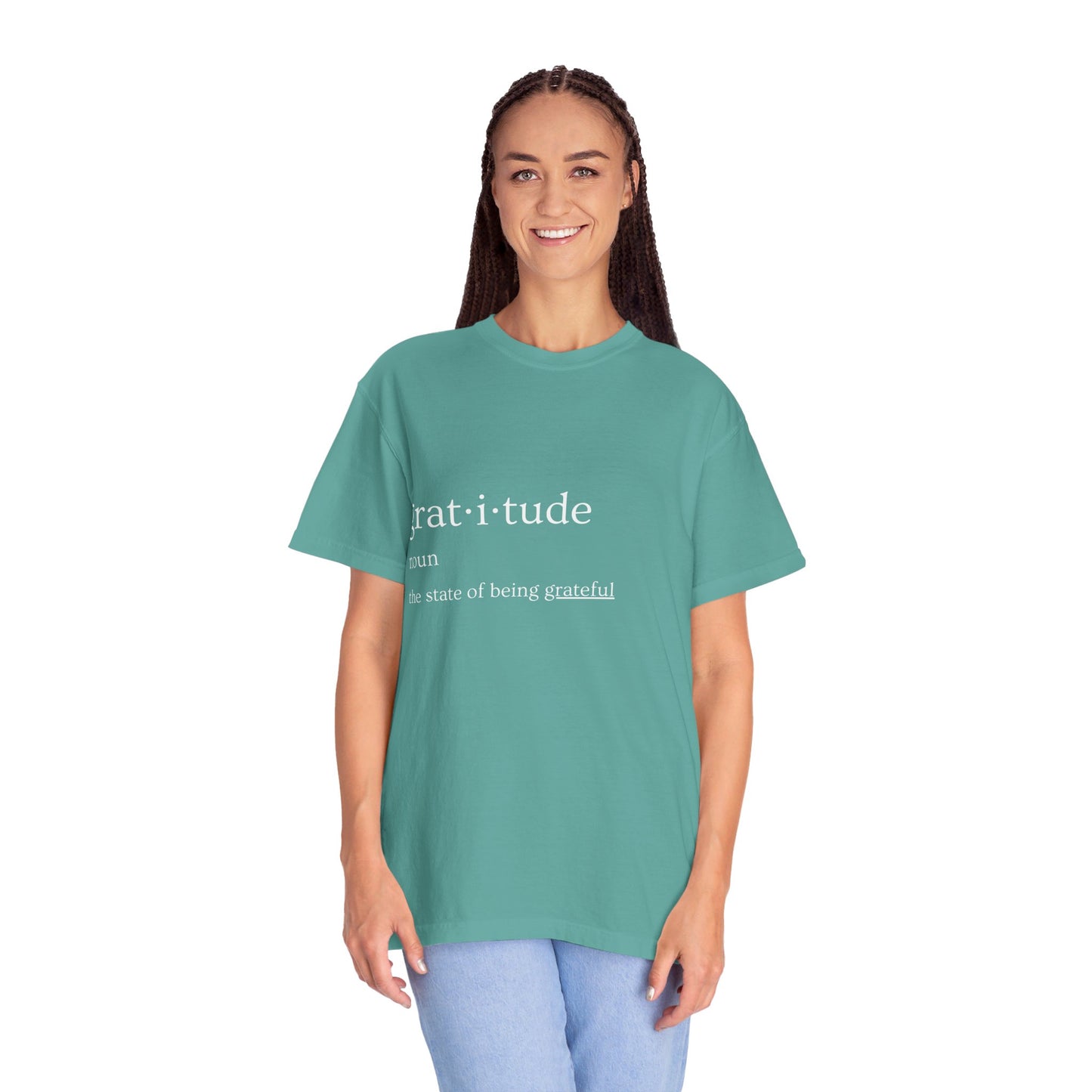 Gratitude Definition Unisex Garment-Dyed T-shirt