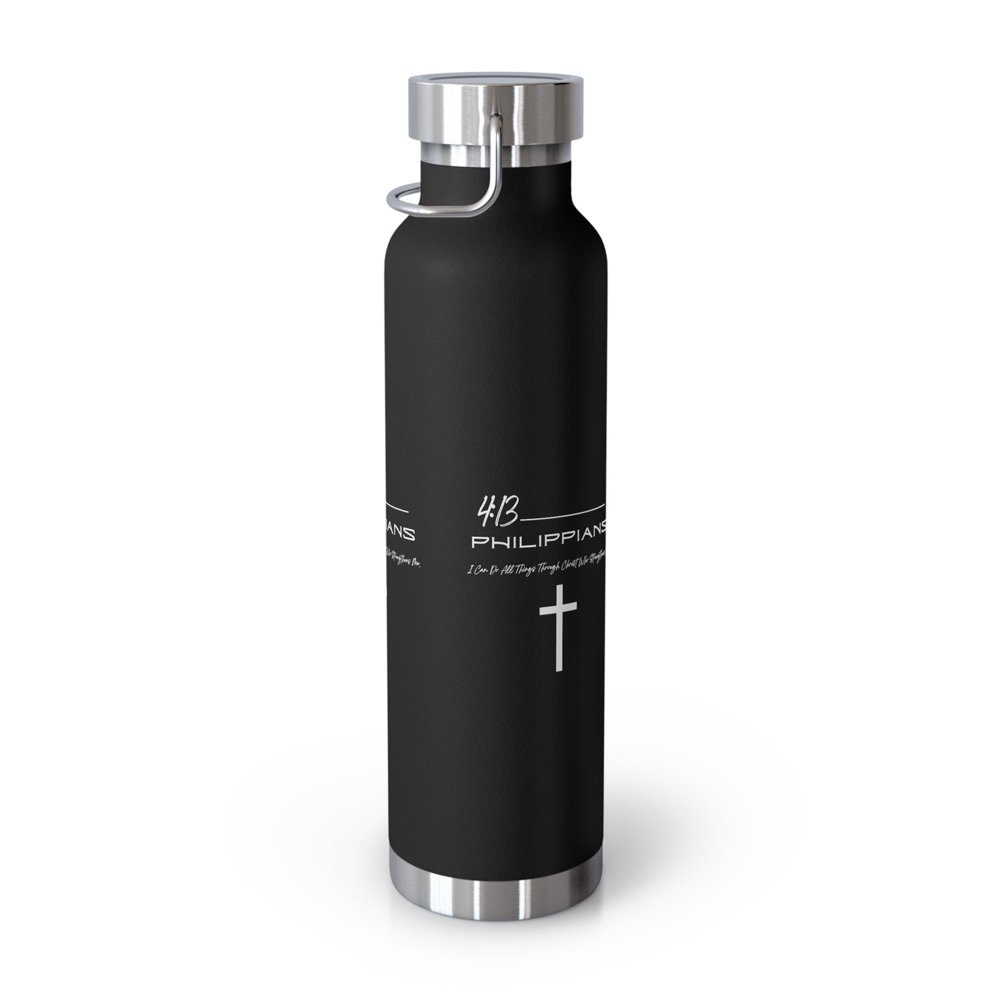 Philippians 4:13 Copper Vacuum Insulated Bottle, 22oz