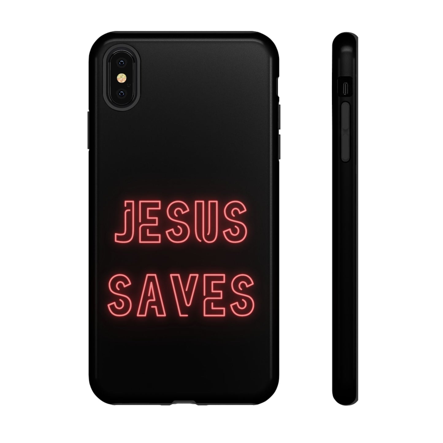 Jesus Saves Neon Signage Tough Cases Iphone Samsung Google