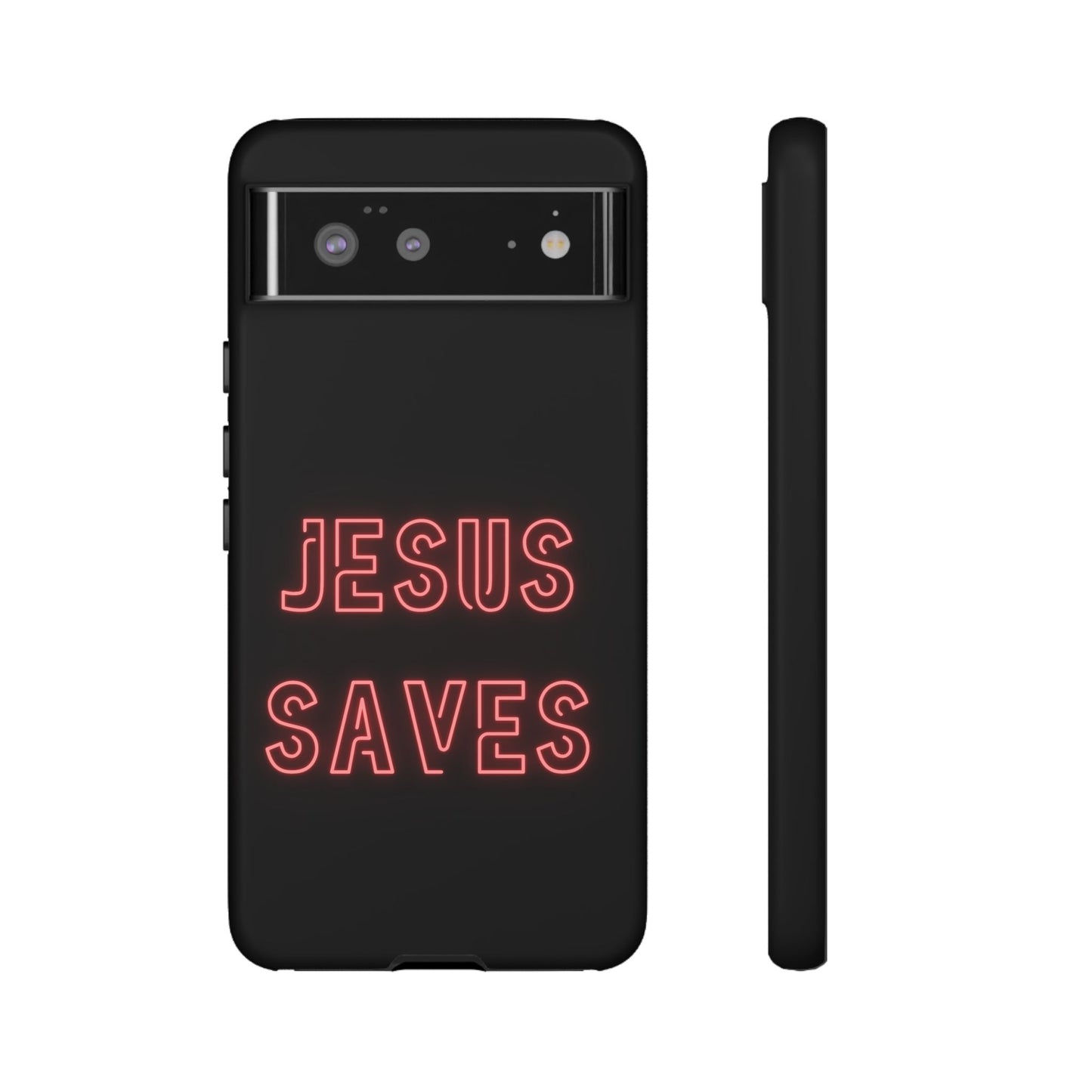 Jesus Saves Neon Signage Tough Cases Iphone Samsung Google