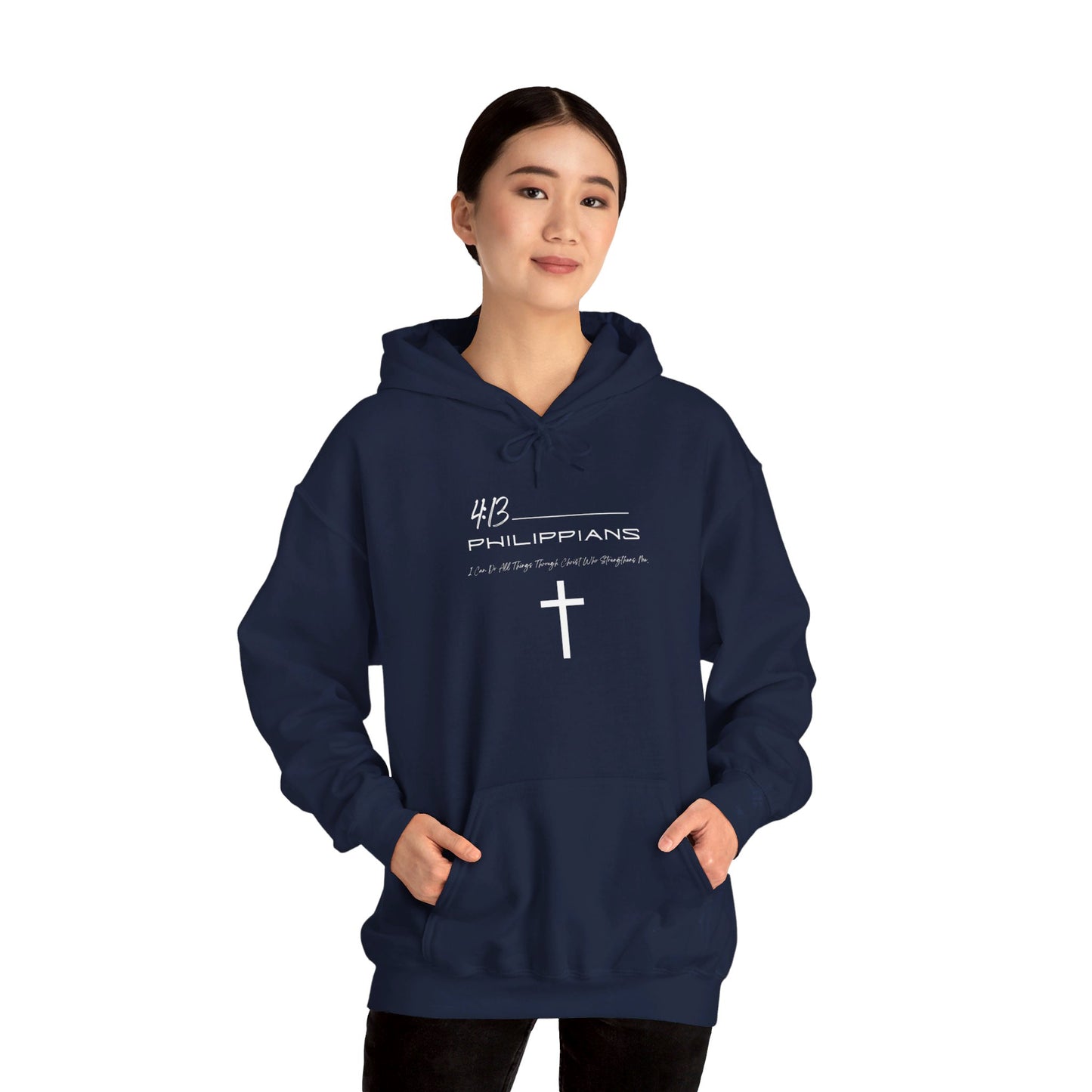 Philippians 4:13 Unisex Heavy Blend™ Hooded Sweatshirt