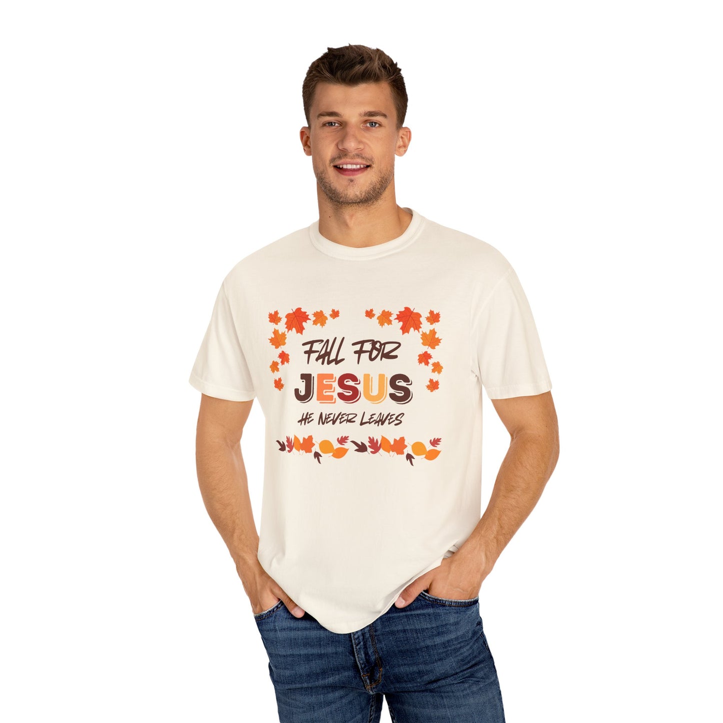 Fall For Jesus Harvest Unisex Garment-Dyed T-shirt