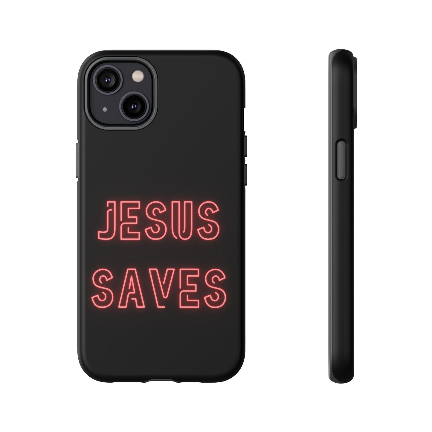 Jesus Saves Neon Signage Tough Cases Iphone Samsung Google