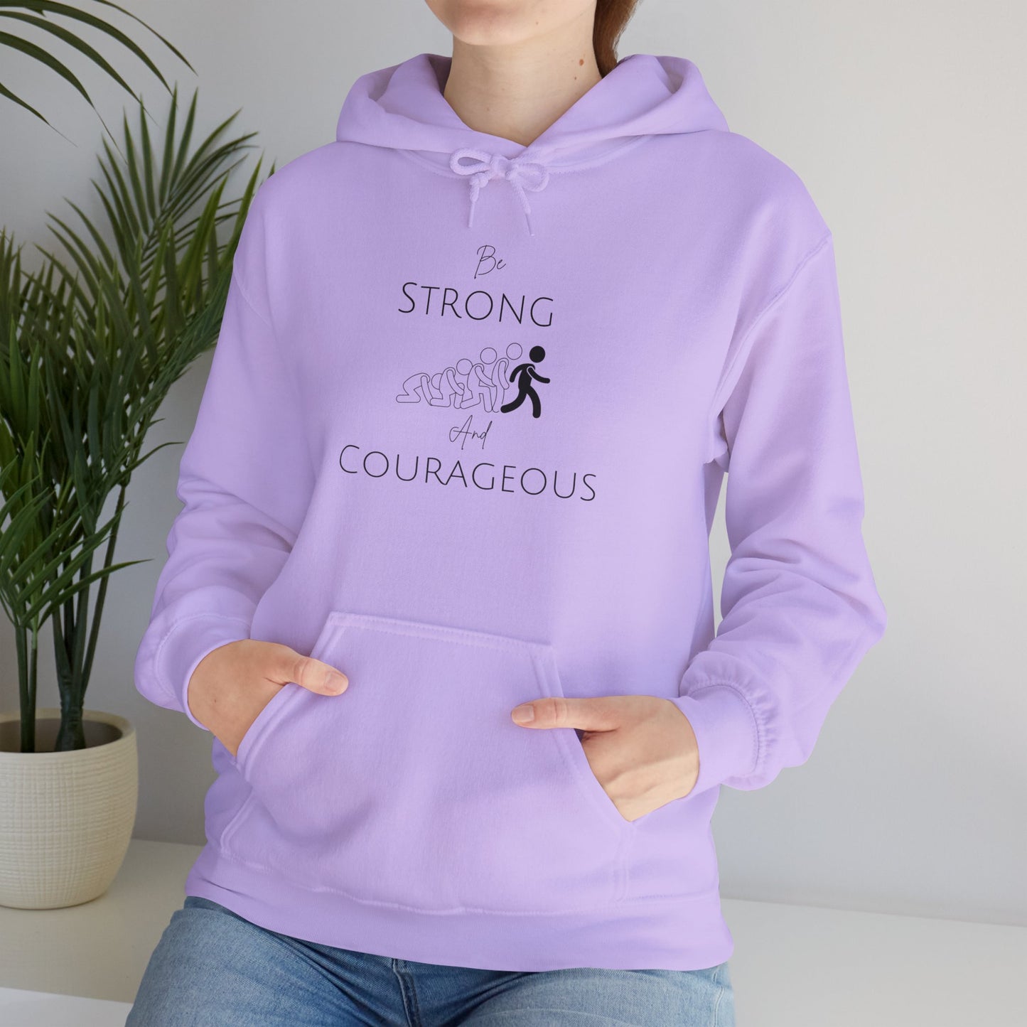 Be Strong And Courageous Unisex Heavy Blend™ Hooded Sweatshirt