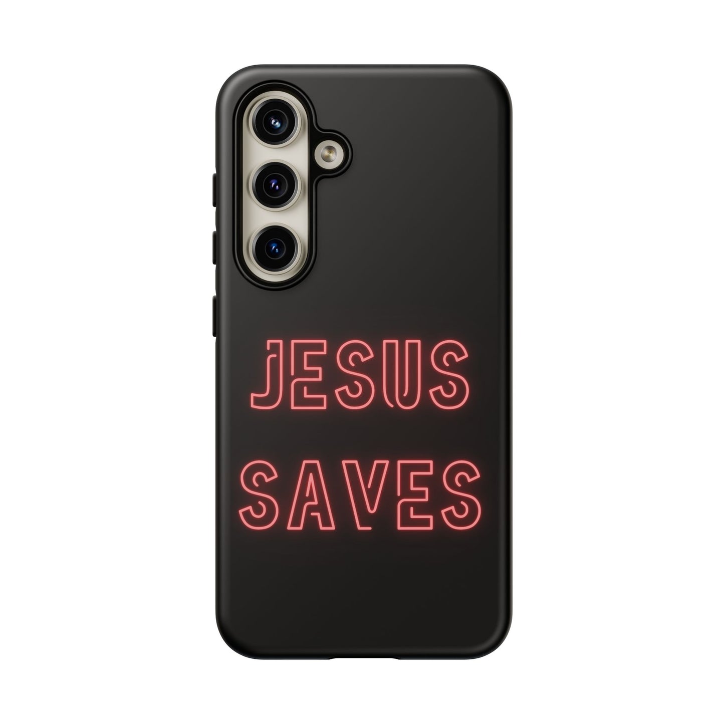 Jesus Saves Neon Signage Tough Cases Iphone Samsung Google