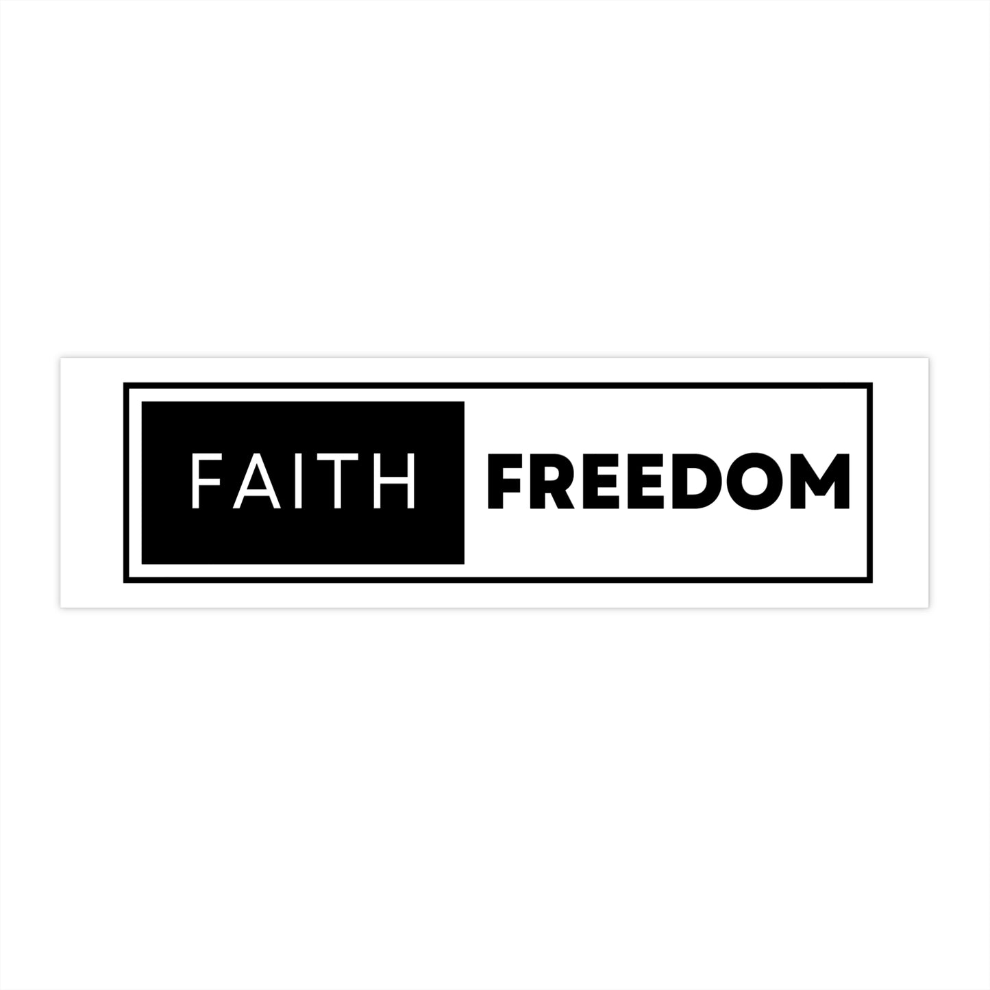 Faith Freedom Bumper Stickers