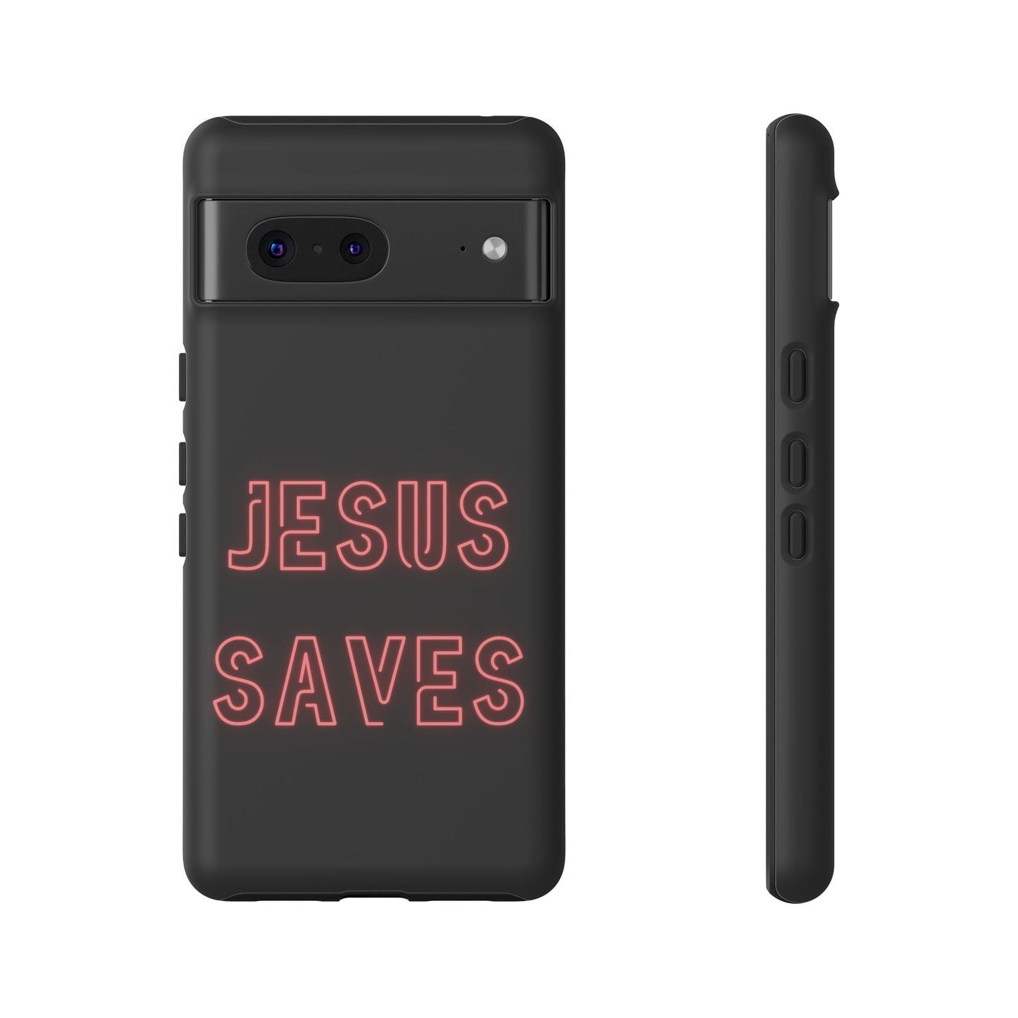 Jesus Saves Neon Signage Tough Cases Iphone Samsung Google