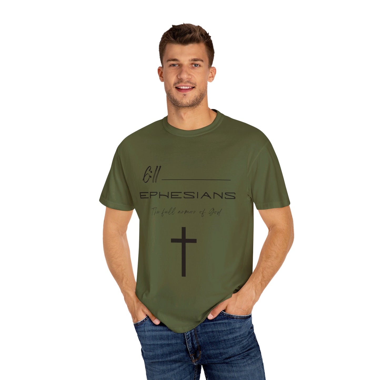 Ephesians 6:11 Armor of God Unisex Garment-Dyed T-shirt