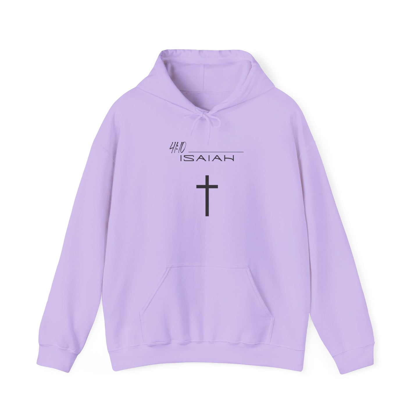 Isaiah 41:10 w/ Full Scripture On Back Unisex Heavy Blend™ Hooded Sweatshirt