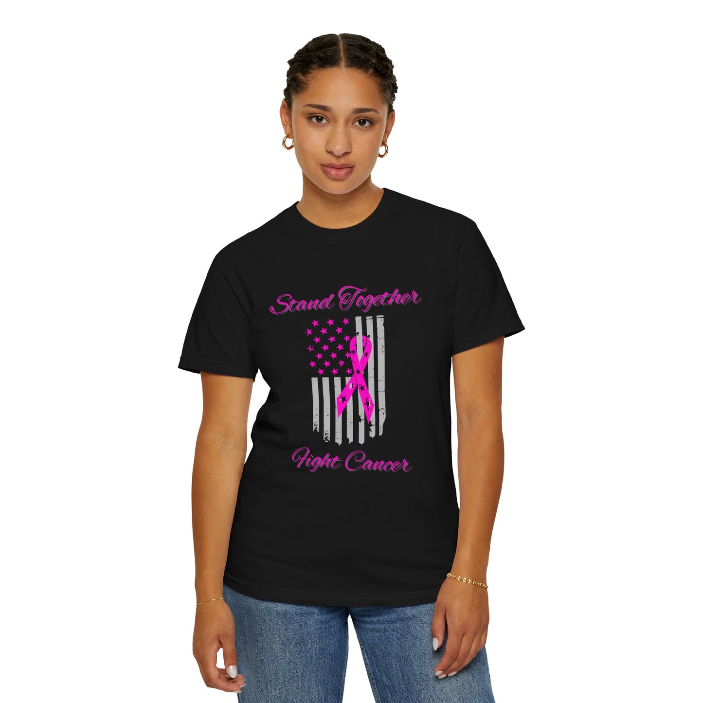 Stand Together Fight Breast Cancer Unisex Garment-Dyed T-shirt