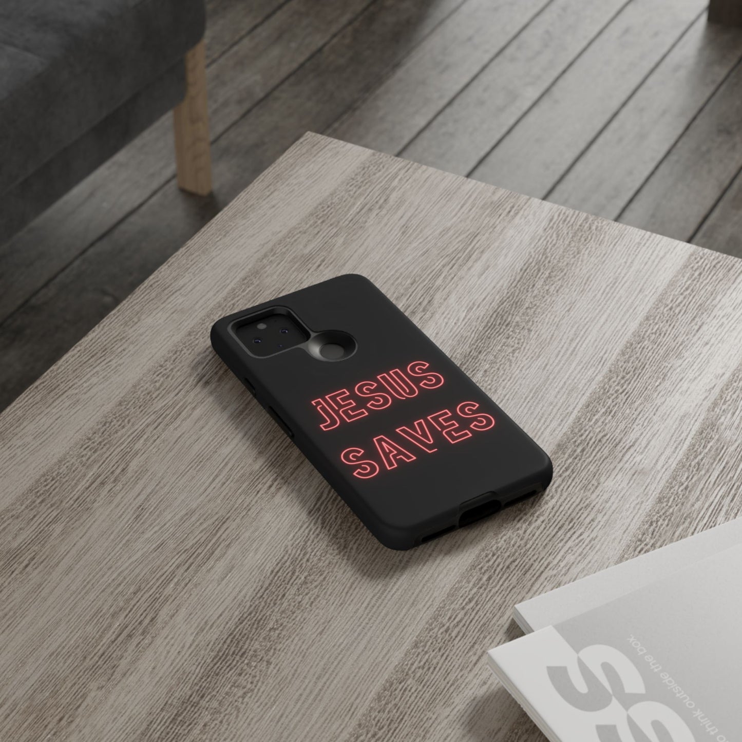 Jesus Saves Neon Signage Tough Cases Iphone Samsung Google