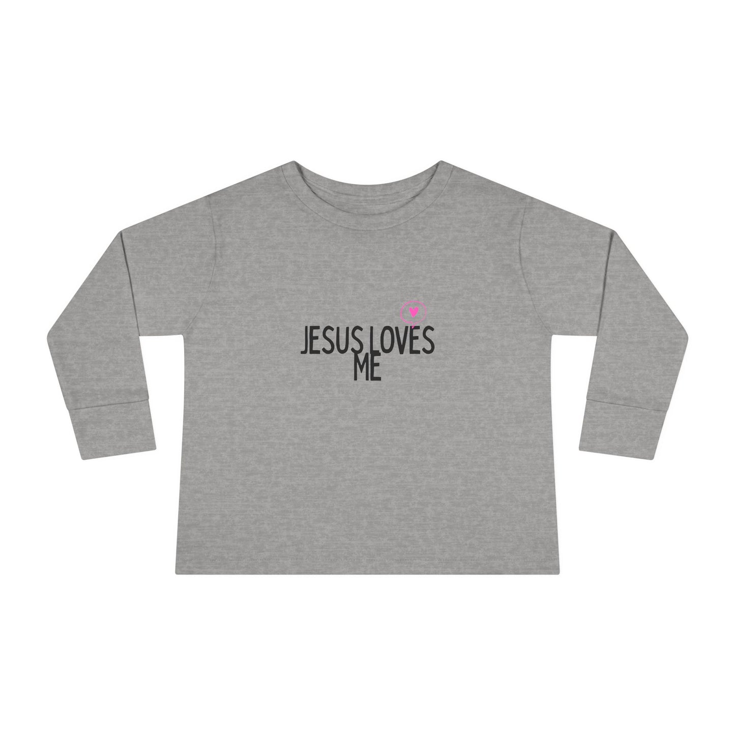 Jesus Loves Me Toddler Long Sleeve Tee