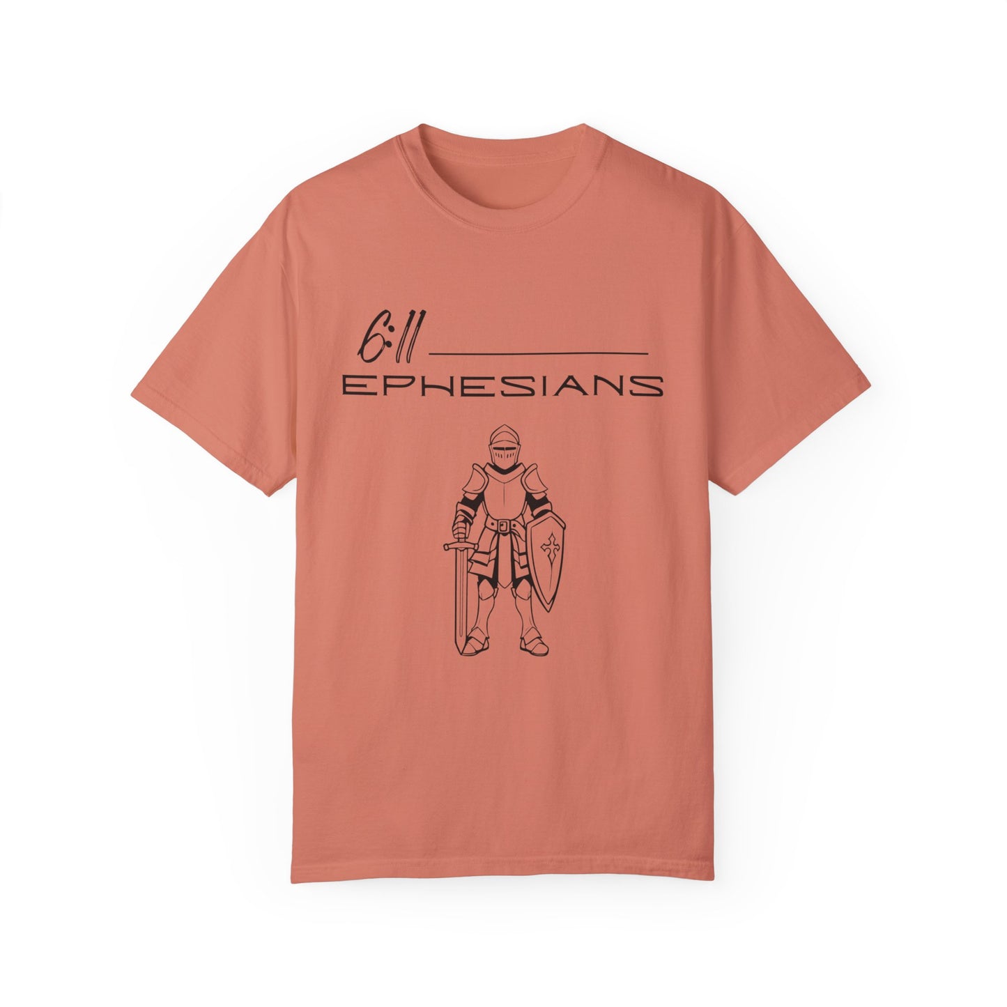 Ephesians 6:11 Armor w/Full Scripture on Back Unisex Garment-Dyed T-shirt