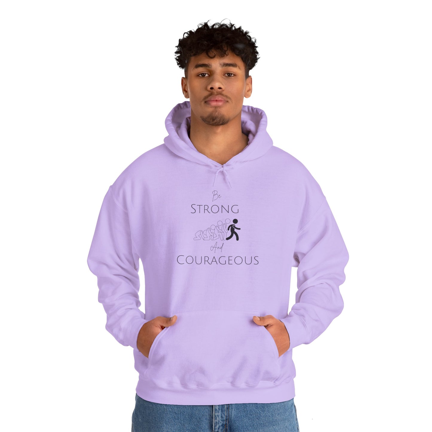 Be Strong And Courageous Unisex Heavy Blend™ Hooded Sweatshirt