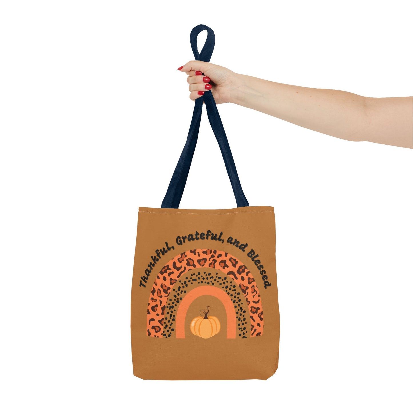 Thankful, Grateful, Blessed Tote Bag (AOP)