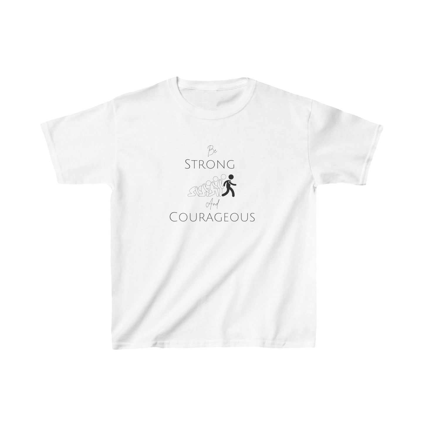 Be Strong And Courageous Kids Heavy Cotton™ Tee