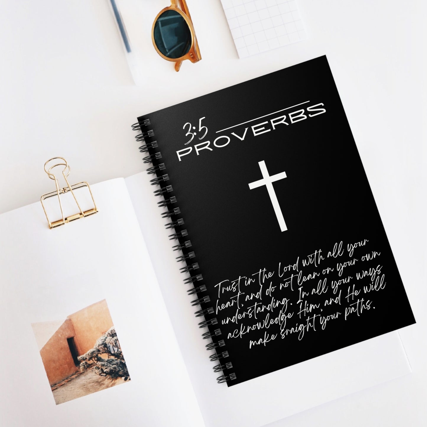 Proverbs 3:5 Spiral Notebook - Ruled Line