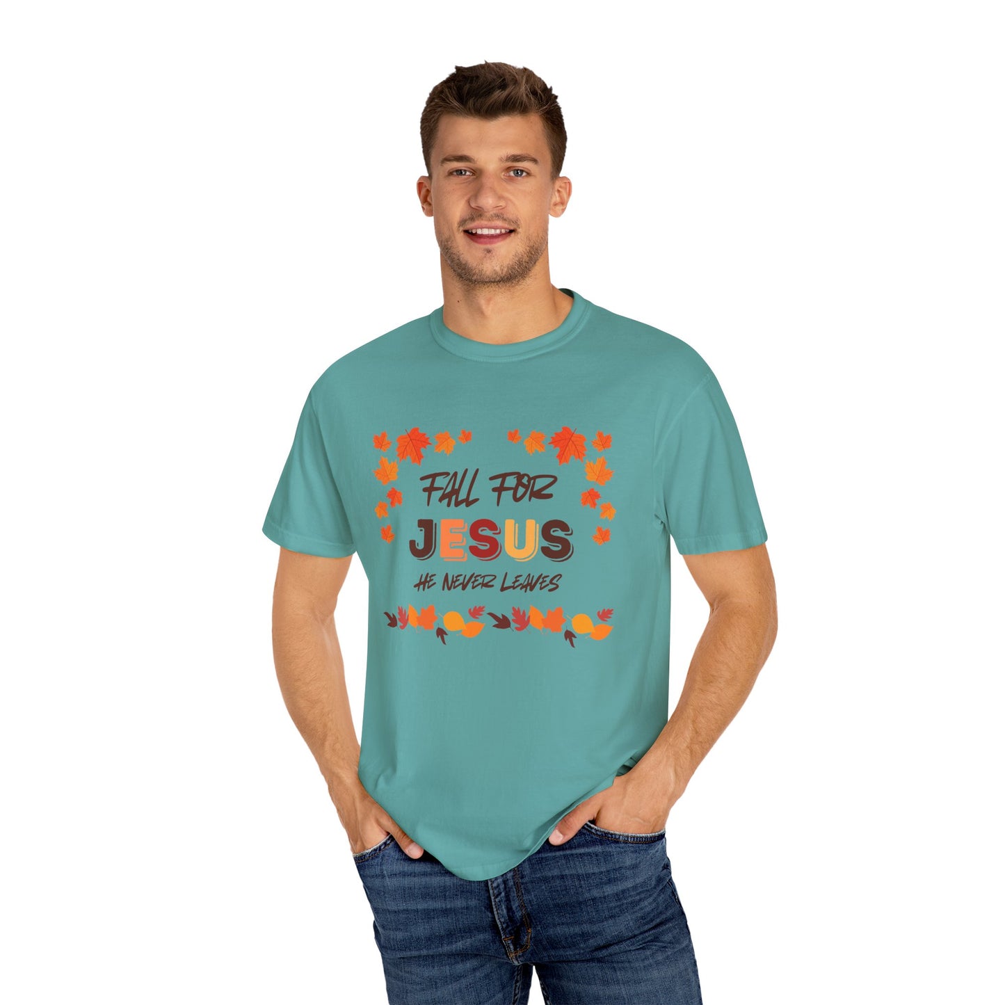 Fall For Jesus Harvest Unisex Garment-Dyed T-shirt