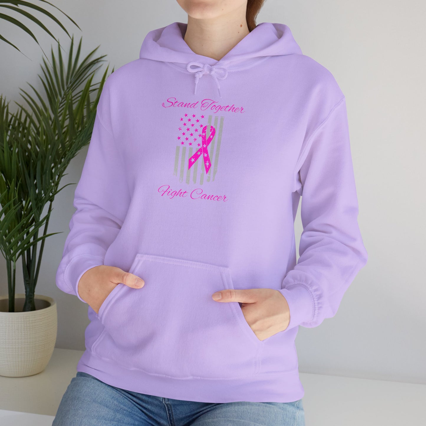 Stand Together Fight Breast Cancer Unisex Heavy Blend™ Hooded Sweatshirt